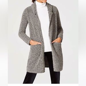 J. Jill Pure Jill gray long line duster cardigan sweater small